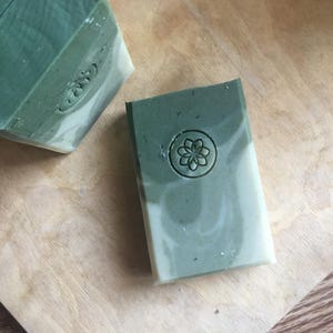 Forest Green Pine Tree Stocking Stuffer Christmas Gifts Holiday Gifts Handmade Soap Vegan Soap All Natural Skincare Homemade Soap image 2