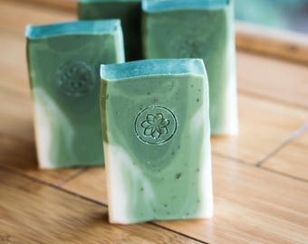 Forest Green - Pine Tree - Stocking Stuffer - Christmas Gifts -Holiday Gifts -Handmade Soap -Vegan Soap -All Natural Skincare -Homemade Soap