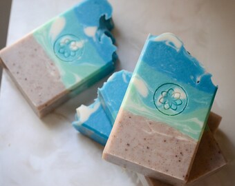 Beach Day Handmade Soap - Organic Shea Butter Soap - Vegan Soap - All Natural Skincare - Housewarming Gift - Ocean Soap - Homemade Soap