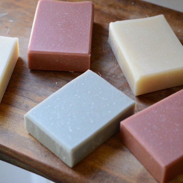 Bare Naked Soap - Fragrance Free - Homemade Soap - Palm Free Soap - Plain Soap -All Natural Soap - Vegan Soap -Sensitive Skin -Handmade Soap