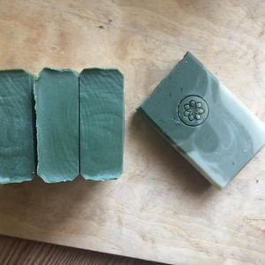 Forest Green Father's Day Gift Pine Tree Handmade Soap Manly Soap Vegan Soap All Natural Skincare Homemade Soap Self Care image 5