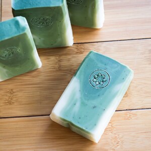 Forest Green Pine Tree Stocking Stuffer Christmas Gifts Holiday Gifts Handmade Soap Vegan Soap All Natural Skincare Homemade Soap image 6