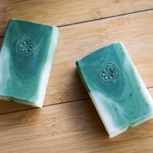 Forest Green Father's Day Gift Pine Tree Handmade Soap Manly Soap Vegan Soap All Natural Skincare Homemade Soap Self Care image 8