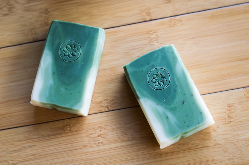 Forest Green Father's Day Gift Pine Tree Handmade Soap Manly Soap Vegan Soap All Natural Skincare Homemade Soap Self Care image 8