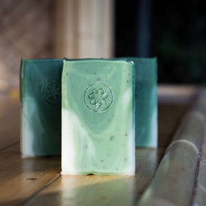 Forest Green Pine Tree Stocking Stuffer Christmas Gifts Holiday Gifts Handmade Soap Vegan Soap All Natural Skincare Homemade Soap image 5