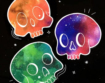 Galaxy Skull Stickers