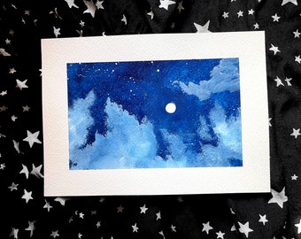 Full Moon Sky Painting