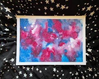 Art Print Red Nebula