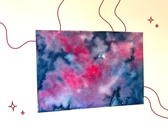 Original Pink Space Painting