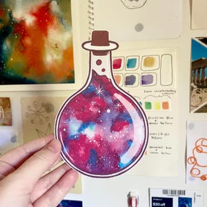 Matte sticker Space Potion