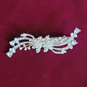 Wedding Bridal Rhinestone Hair Jewelry Vintage Look