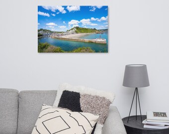 Wall Canvas | Cornwall | Home Wall Picture | Wall Art | Harbour Canvas | Boats Canvas | Beach Canvas
