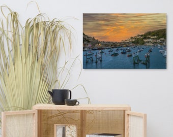 Wall Canvas | Cornwall | Home Wall Picture | Wall Art | Harbour Canvas | Boats Canvas | Beach Canvas