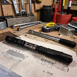 LED Pocket Flashlight Penlight with Clip | Disney-Inspired DCL Laser Engraved Logo