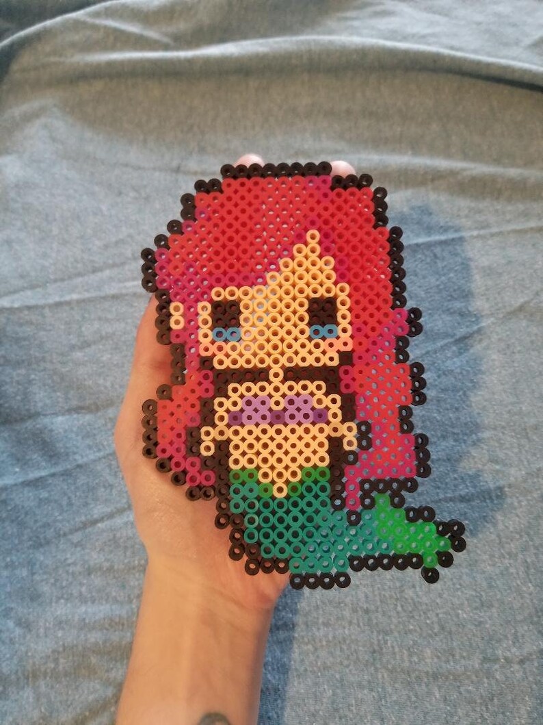 Mermaids Art Perler beading Ariel Princess Etsy