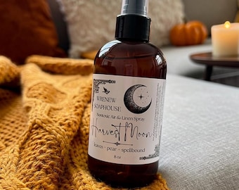Linge de maison naturel et vaporisateur d'ambiance à 4 ingrédients 8 oz : parfum d'intérieur non toxique
