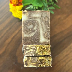 Calendula & Coconut Oil Soap Bar: Heaven, Iowa Scent, Handmade