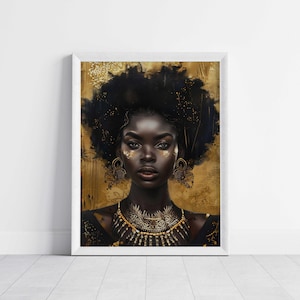Black Women, Black Art Prints for Wall Decor, African American Digital Prints, Afrocentric Home Decor, Melanin Wall Art, Black Women Art