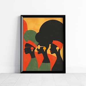 Black Girl Magic, Black Art Prints for Wall Decor, African American Digital Prints, Afrocentric Home Decor, Melanin Wall Art, Black Women