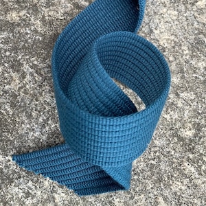 Deep teal jewel toned  Cotton Webbing Strapping for Handbags 1.5 inch 38mm