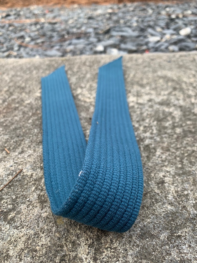 Deep teal jewel toned Cotton Webbing Strapping for Handbags 1.5 inch 38mm