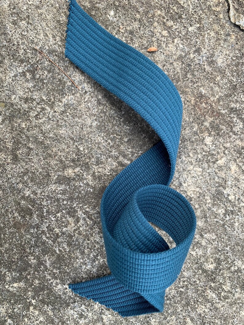 Deep teal jewel toned Cotton Webbing Strapping for Handbags 1.5 inch 38mm