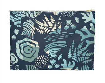 Abstract Ocean Travel Accessory Pouch