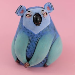 Ceramic Sculpture - Ceramic Figurine - Koala - Ceramics and Pottery - Handmade Ceramics - Unique Gift - Clay Sculpture - Home Decor