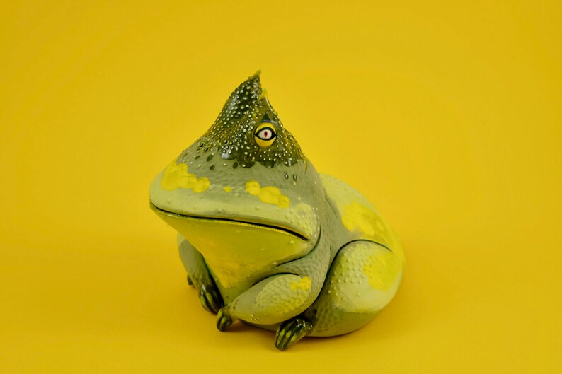 Ceramic Sculpture Toad Figurine Frog Custom Unique Gift Etsy