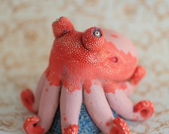 Ceramic Sculpture - Octopus - Housewarming gift - Home Decor - Collectible Ceramics