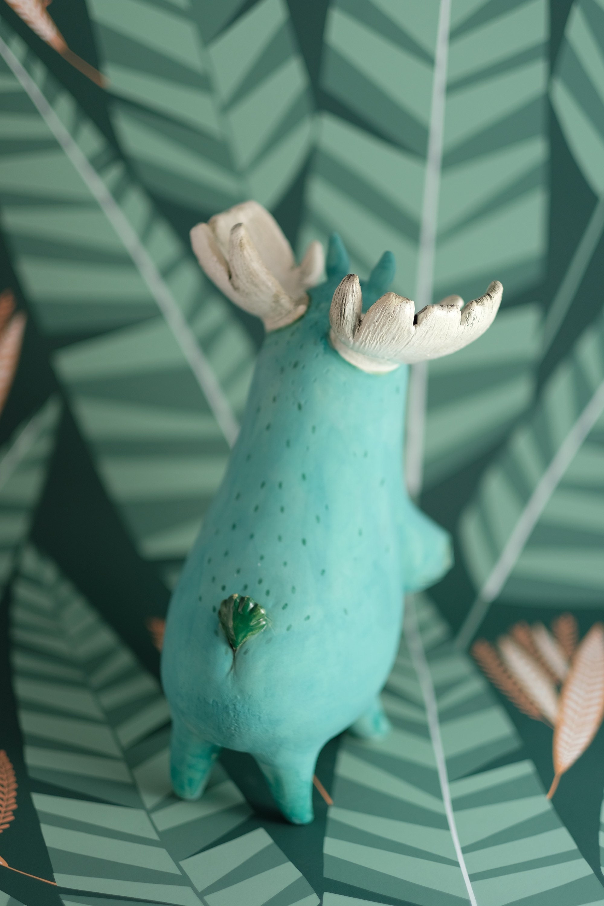 Ceramic sculpture Ceramic Figurine Moose Sculpture Deer Etsy