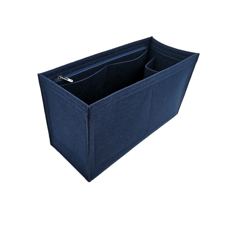 Book tote Insert,Book tote Organizer Navy Blue