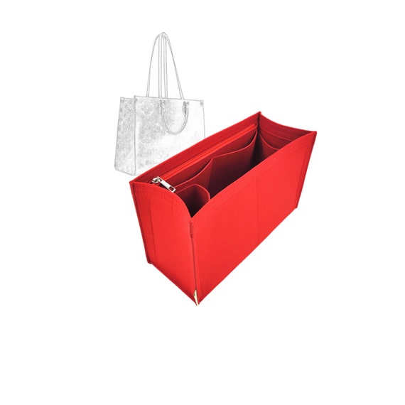 inner bag organiser insert for lv on the go PM MM GM tote otg in bag  organizer multi pocket compartment storage