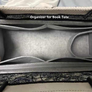 Book tote Insert,Book tote Organizer image 4