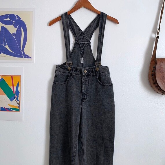 Vintage Guess Overall Suspender Gray 