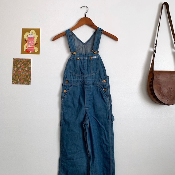 New vintage 1970s Lee denim overalls, xs