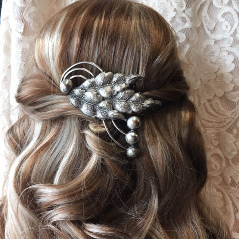 Vintage Leaves /& Berry Large Hair Comb- Leaves Design Wedding Hair Accessories Prom Hair Comb Vintage Bridal Bridesmaid