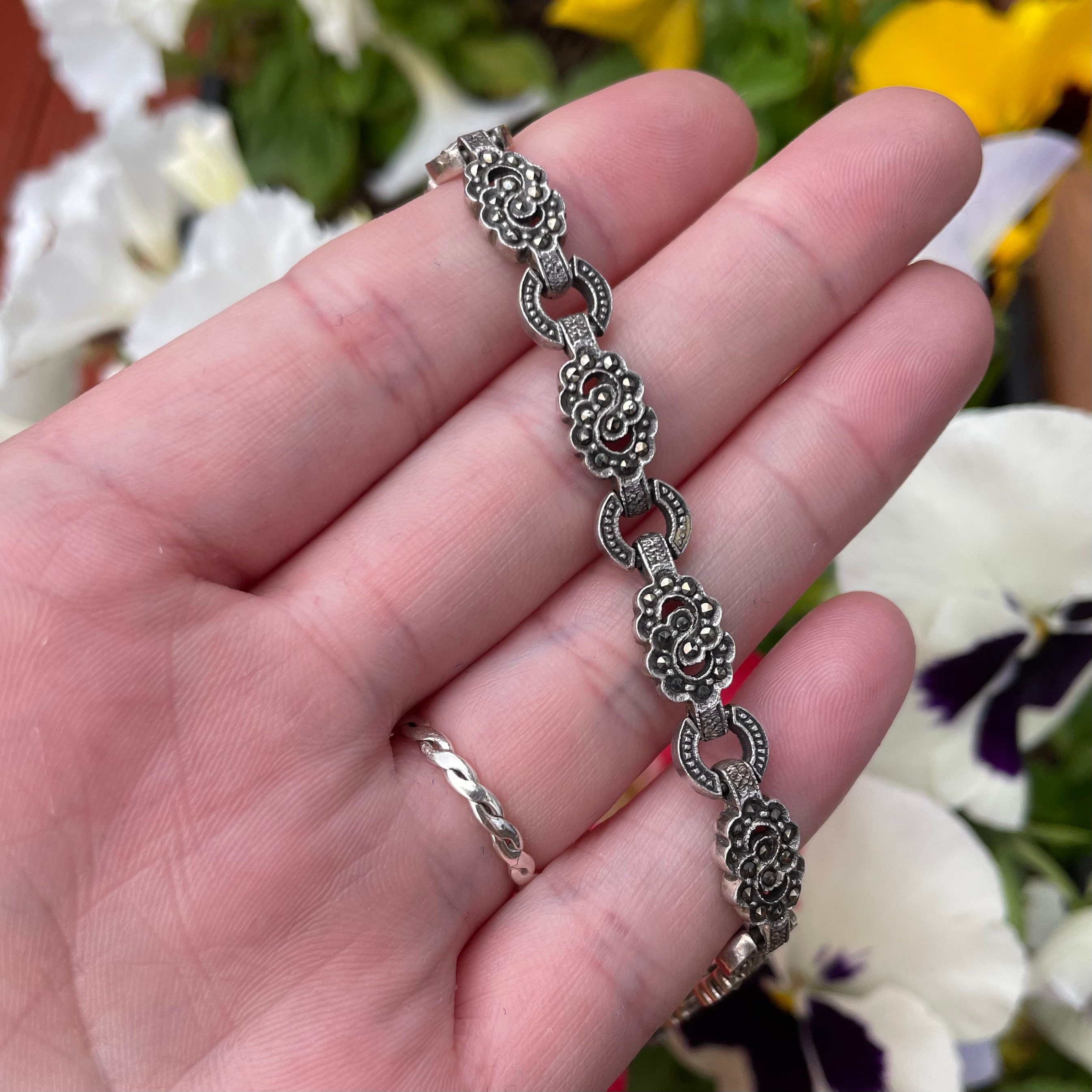Marcasite bracelets cheap vintage