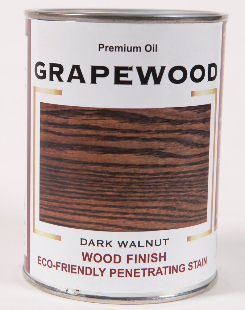 Wood Finish EcoFriendly Stain Dark Walnut 1.05 Etsy