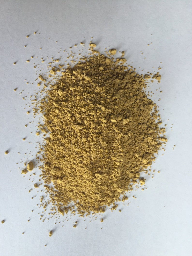 Yellow Ochre Pale Pigment 100 Grams. - Etsy