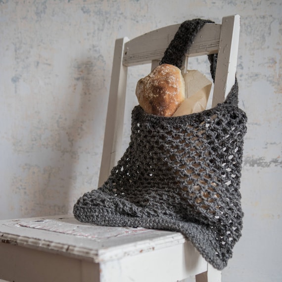 Super stretchy market bag PATTERN, French Shoppers bag pattern, shopping tote bag, grocery crochet bag, farmers market bag, reusable bag