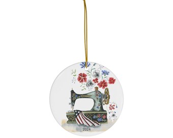 Copy of Sewing In America Ornament