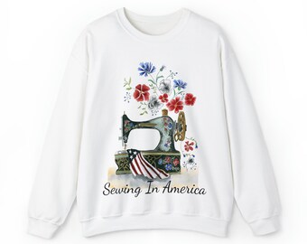 Sewing In America  - Unisex Heavy Blend™ Crewneck Sweatshirt