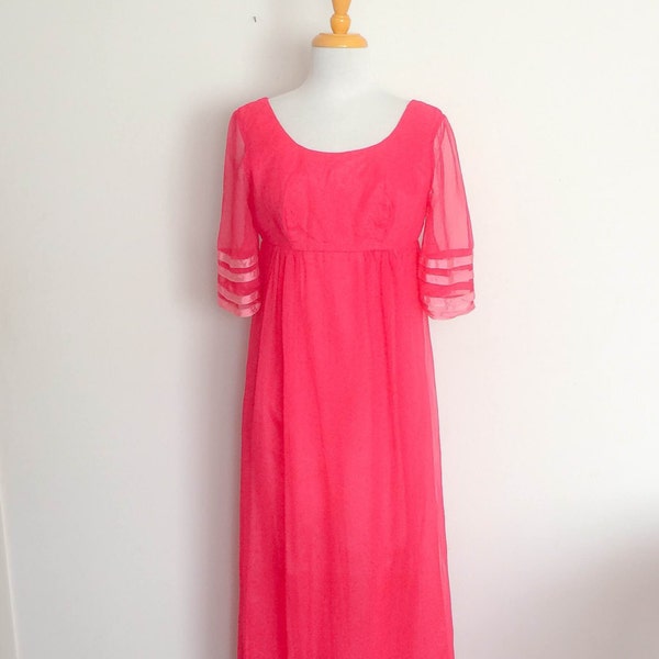 1960s Styled By Daru Fashions Pink Gown Vintage