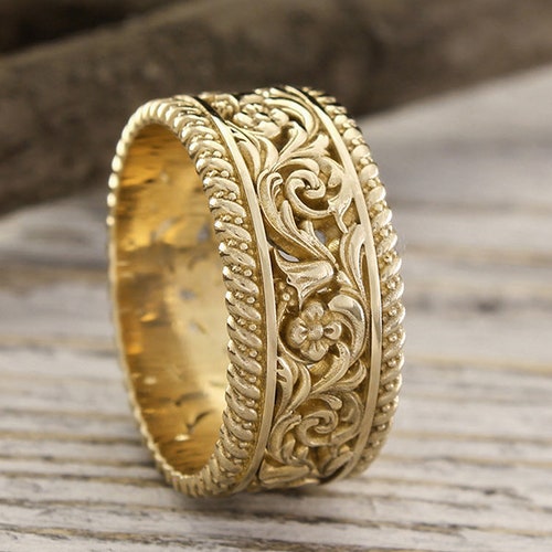 Three-stone Engagement Ring With White Diamonds 14K White Gold | Etsy