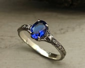 Oval sapphire branch engagement ring, Unique twig ring with sapphire, Dainty silver ring, Tree bark ring, Birthstone ring, Women 39 s ring