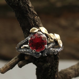 Einzigartiger Zweig Zweig Verlobungsring, Verlobungsring Zweig, Zweig Verlobungsring, Zweigring für Frauen, Geschenk für sie, Zweigring für Frauen