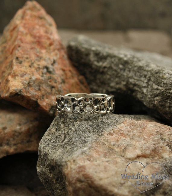 6mm Gold Ocean Wave Wedding Band / Unique Nature-inspired Womens or Mens  Wave Ring / 14k or 18k Gold - Etsy