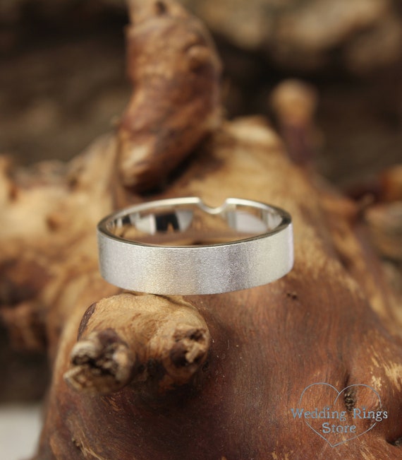 Sterling silver mens wedding bands with diamonds deals