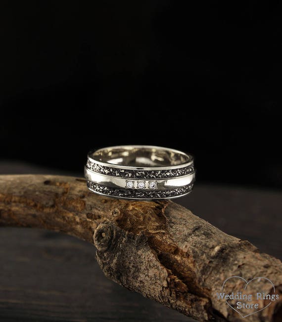 Mens wedding bands in best sale store